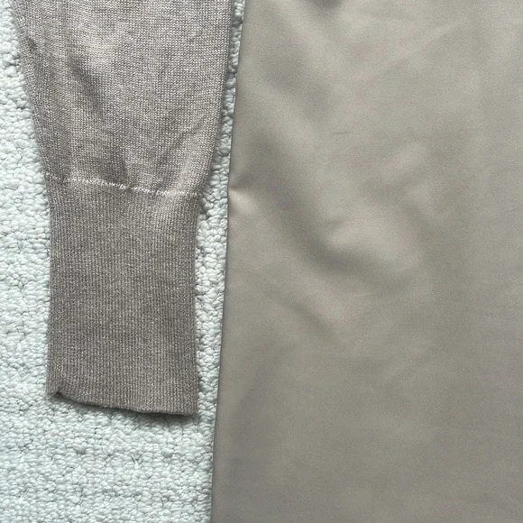 Ralph Lauren LRL Farheen Twill Front Sweater Dress in Hayfield Size Small - Picture 4 of 13